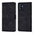 Leather Case Stands Flip Cover Holder YB1 for Oppo Reno6 5G Black