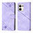Leather Case Stands Flip Cover Holder YB1 for Oppo Reno9 Pro+ Plus 5G Purple