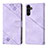 Leather Case Stands Flip Cover Holder YB1 for Samsung Galaxy A14 5G Purple