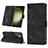 Leather Case Stands Flip Cover Holder YB1 for Samsung Galaxy S23 Ultra 5G