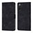 Leather Case Stands Flip Cover Holder YB1 for Sony Xperia 10 IV Black
