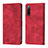 Leather Case Stands Flip Cover Holder YB1 for Sony Xperia 10 IV Red