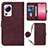 Leather Case Stands Flip Cover Holder YB1 for Xiaomi Mi 12 Lite NE 5G Red