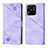 Leather Case Stands Flip Cover Holder YB1 for Xiaomi Redmi 10C 4G Purple