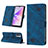 Leather Case Stands Flip Cover Holder YB2 for Realme V23i 5G