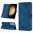 Leather Case Stands Flip Cover Holder YB2 for Samsung Galaxy S22 5G