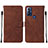 Leather Case Stands Flip Cover Holder YB4 for Motorola Moto G Power (2022)