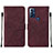 Leather Case Stands Flip Cover Holder YB4 for Motorola Moto G Power (2022)