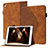 Leather Case Stands Flip Cover Holder YX1 for Apple iPad 10.2 (2020) Brown