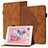 Leather Case Stands Flip Cover Holder YX1 for Apple iPad Air 2 Brown