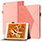 Leather Case Stands Flip Cover Holder YX1 for Apple iPad Mini 4 Rose Gold