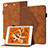 Leather Case Stands Flip Cover Holder YX1 for Apple iPad Mini 5 (2019) Brown