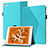 Leather Case Stands Flip Cover Holder YX1 for Apple iPad Mini 5 (2019) Mint Blue
