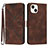 Leather Case Stands Flip Cover Holder YX1 for Apple iPhone 14