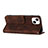 Leather Case Stands Flip Cover Holder YX1 for Apple iPhone 14
