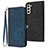 Leather Case Stands Flip Cover Holder YX1 for Samsung Galaxy S21 FE 5G