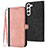 Leather Case Stands Flip Cover Holder YX1 for Samsung Galaxy S22 Plus 5G