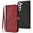 Leather Case Stands Flip Cover Holder YX1 for Samsung Galaxy S22 Plus 5G