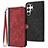 Leather Case Stands Flip Cover Holder YX1 for Samsung Galaxy S22 Ultra 5G