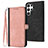 Leather Case Stands Flip Cover Holder YX1 for Samsung Galaxy S22 Ultra 5G