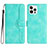 Leather Case Stands Flip Cover Holder YX2 for Apple iPhone 13 Pro Green