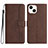 Leather Case Stands Flip Cover Holder YX2 for Apple iPhone 14 Plus