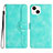 Leather Case Stands Flip Cover Holder YX2 for Apple iPhone 14 Plus Green