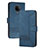 Leather Case Stands Flip Cover Holder YX2 for Nokia 3.4 Blue