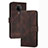 Leather Case Stands Flip Cover Holder YX2 for Nokia 3.4 Brown