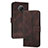 Leather Case Stands Flip Cover Holder YX2 for Nokia G30 Brown