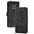 Leather Case Stands Flip Cover Holder YX2 for Nokia XR20 Black