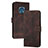 Leather Case Stands Flip Cover Holder YX2 for Nokia XR20 Brown