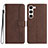 Leather Case Stands Flip Cover Holder YX2 for Samsung Galaxy S22 5G