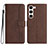 Leather Case Stands Flip Cover Holder YX2 for Samsung Galaxy S22 Plus 5G