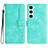 Leather Case Stands Flip Cover Holder YX2 for Samsung Galaxy S23 Plus 5G Green