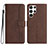 Leather Case Stands Flip Cover Holder YX2 for Samsung Galaxy S23 Ultra 5G