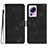 Leather Case Stands Flip Cover Holder YX2 for Xiaomi Mi 12 Lite NE 5G Black