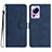Leather Case Stands Flip Cover Holder YX2 for Xiaomi Mi 12 Lite NE 5G Blue