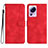 Leather Case Stands Flip Cover Holder YX2 for Xiaomi Mi 12 Lite NE 5G Red