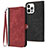 Leather Case Stands Flip Cover Holder YX3 for Apple iPhone 13 Pro