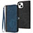 Leather Case Stands Flip Cover Holder YX3 for Apple iPhone 14 Plus