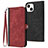 Leather Case Stands Flip Cover Holder YX3 for Apple iPhone 14 Plus