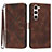 Leather Case Stands Flip Cover Holder YX3 for Samsung Galaxy S22 Plus 5G