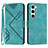 Leather Case Stands Flip Cover Holder YX3 for Samsung Galaxy S23 Plus 5G