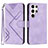 Leather Case Stands Flip Cover Holder YX3 for Samsung Galaxy S23 Ultra 5G Purple