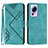 Leather Case Stands Flip Cover Holder YX3 for Xiaomi Mi 12 Lite NE 5G Green