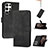 Leather Case Stands Flip Cover Holder YX4 for Samsung Galaxy S22 Ultra 5G