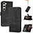 Leather Case Stands Flip Cover Holder YX4 for Samsung Galaxy S23 Plus 5G