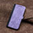 Leather Case Stands Flip Cover Holder YX5 for Samsung Galaxy S23 5G Purple