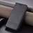 Leather Case Stands Flip Cover Holder YZ1 for Apple iPhone 14 Pro Max Black